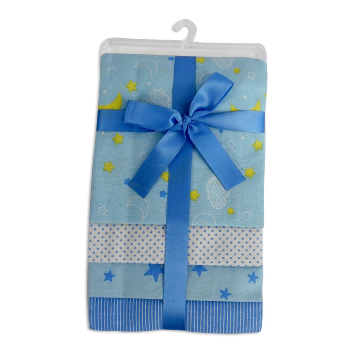 Picture of Bambini 3211B 30 x 40 in. Receiving Blanket&#44; Blue - Pack of 4
