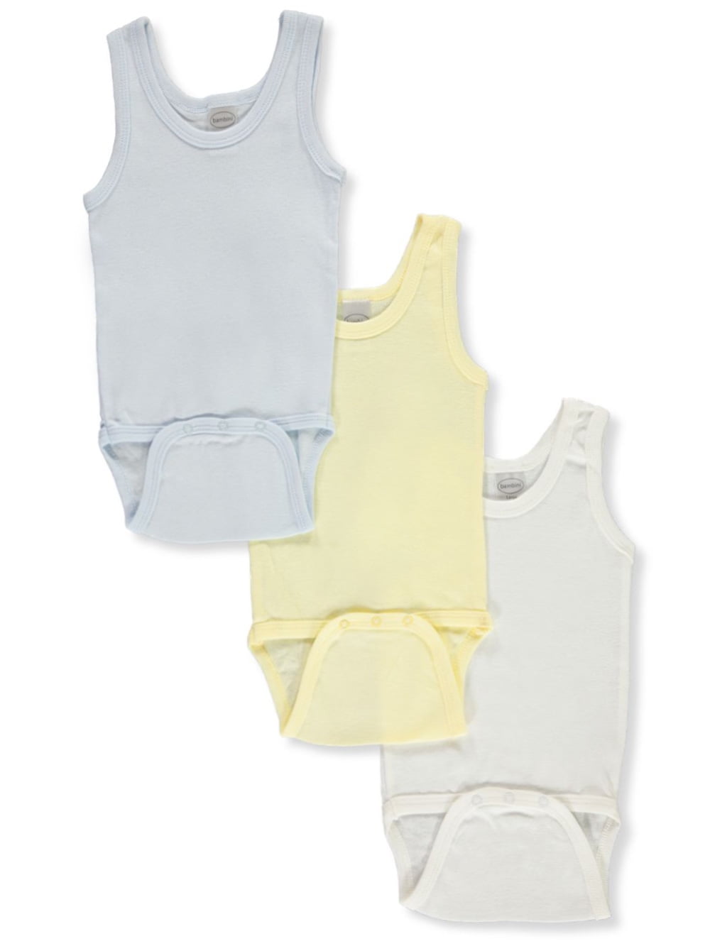 Picture of Bambini 107NB Boys Tank Top&#44; Blue & Yellow & White - Newborn