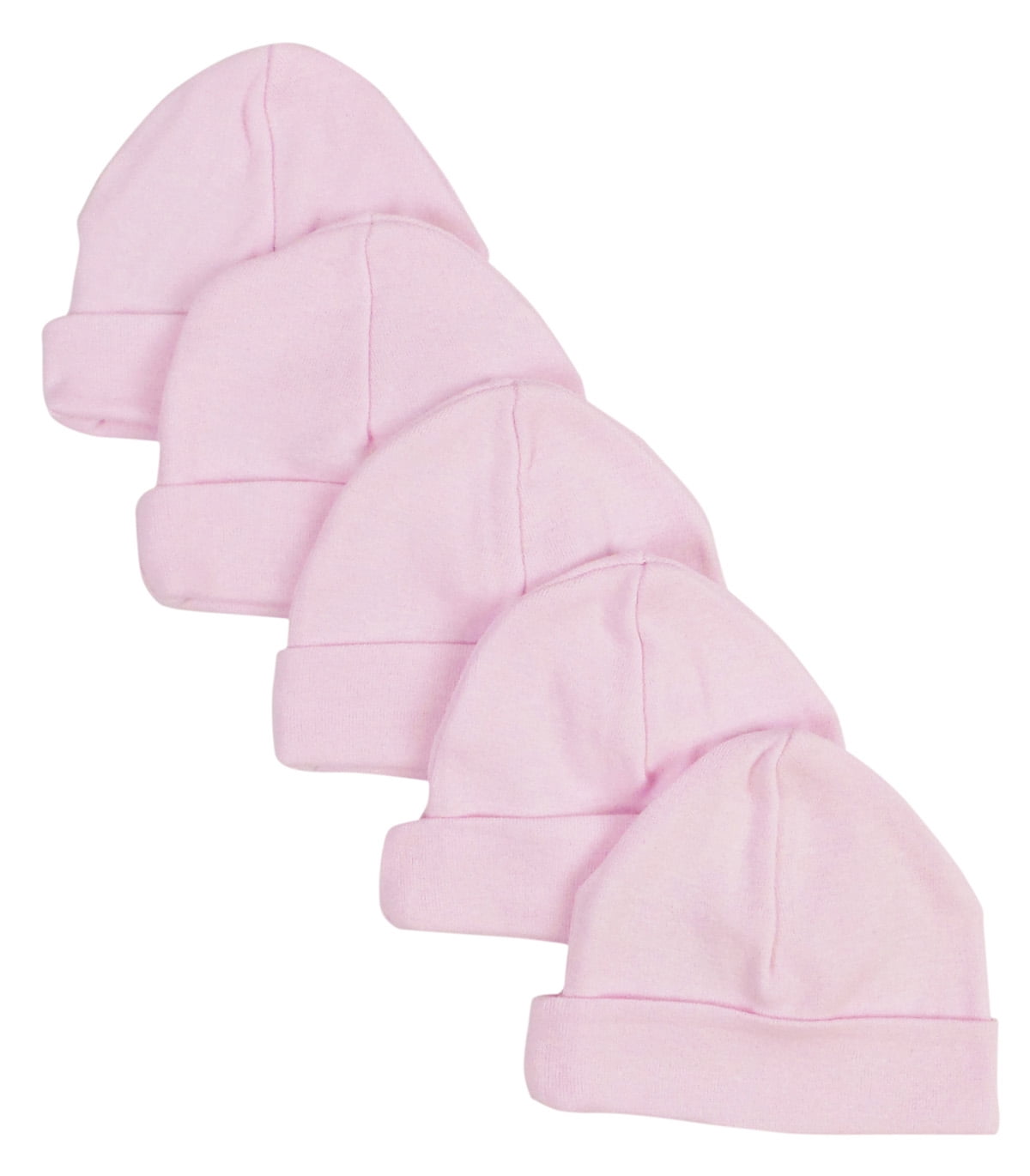 Picture of Bambini 031-PINK-5 Baby Cap&#44; Pink - Pack of 5