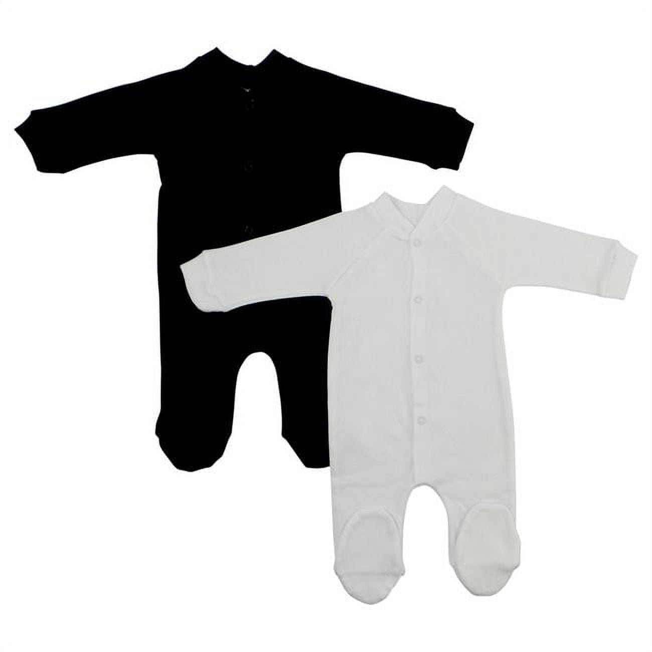 Picture of Bambini 515WL1D1 Interlock Closed-toe Sleep & Play&#44; Black & White - Large