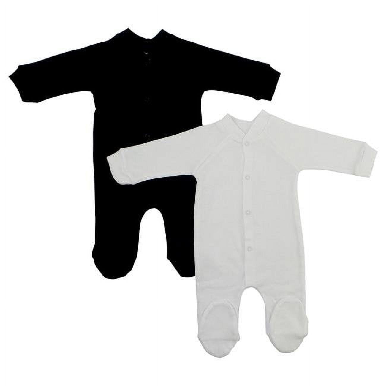 Picture of Bambini 515WS1D1 Interlock Closed-toe Sleep & Play&#44; Black & White - Small