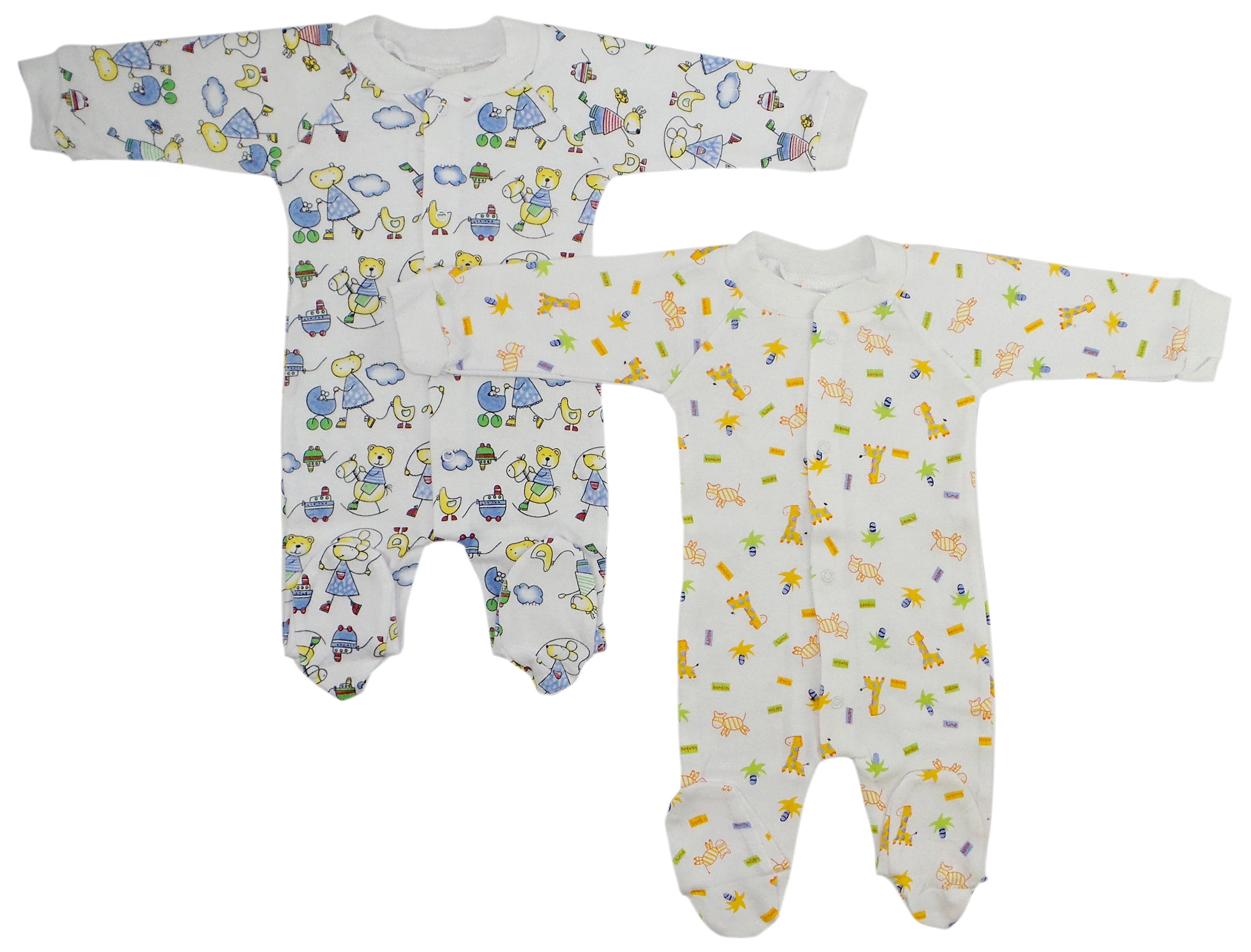 Picture of Bambini 515CL1C1 Sleep & Play&#44; White with Printed - Large