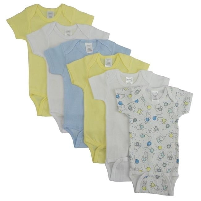Picture of Bambini CS-002L-004L Pastel Boys Short Sleeve with Printed&#44; Assorted - Large