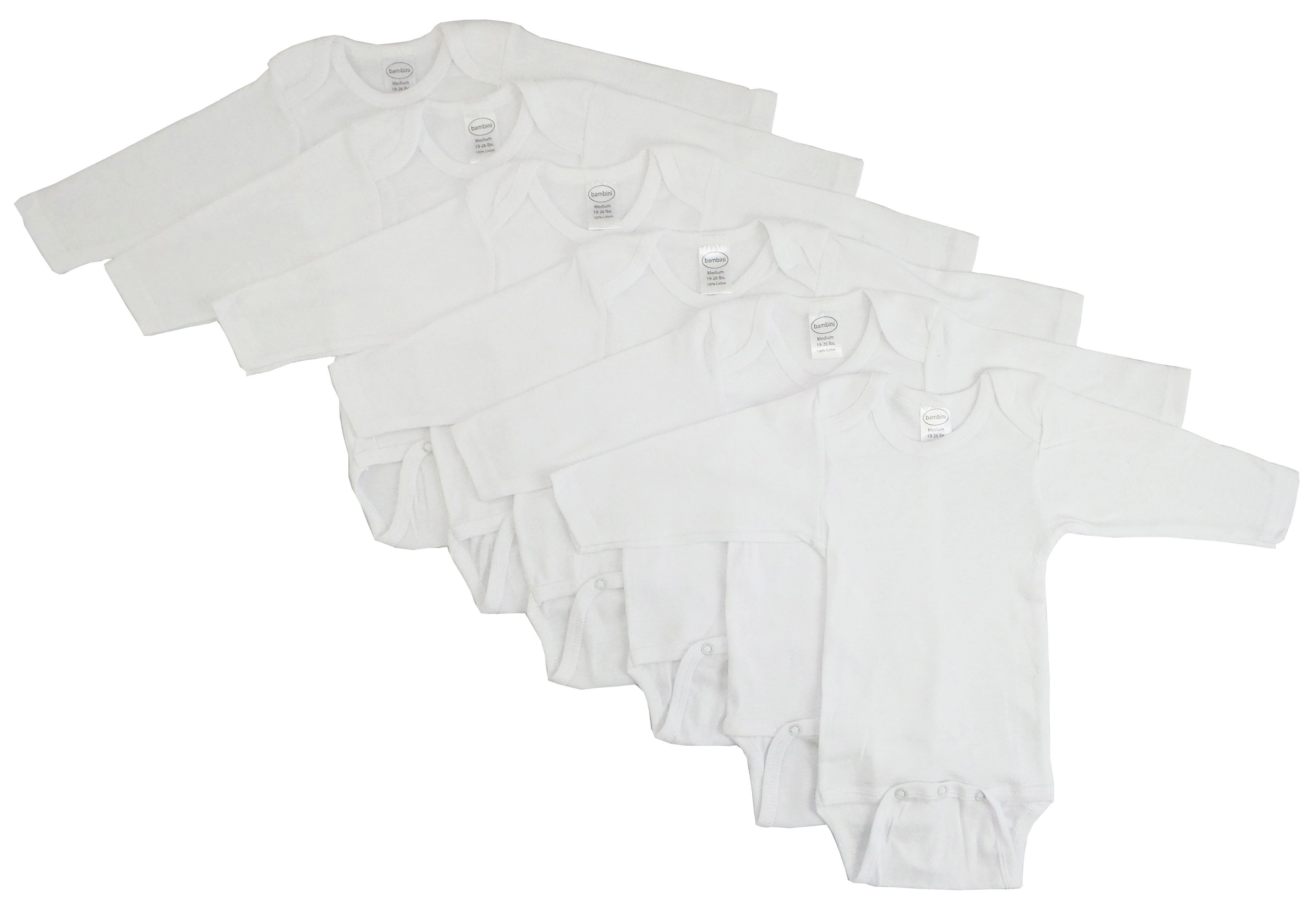 CS-009NB-009NB Long Sleeve, White - Newborn