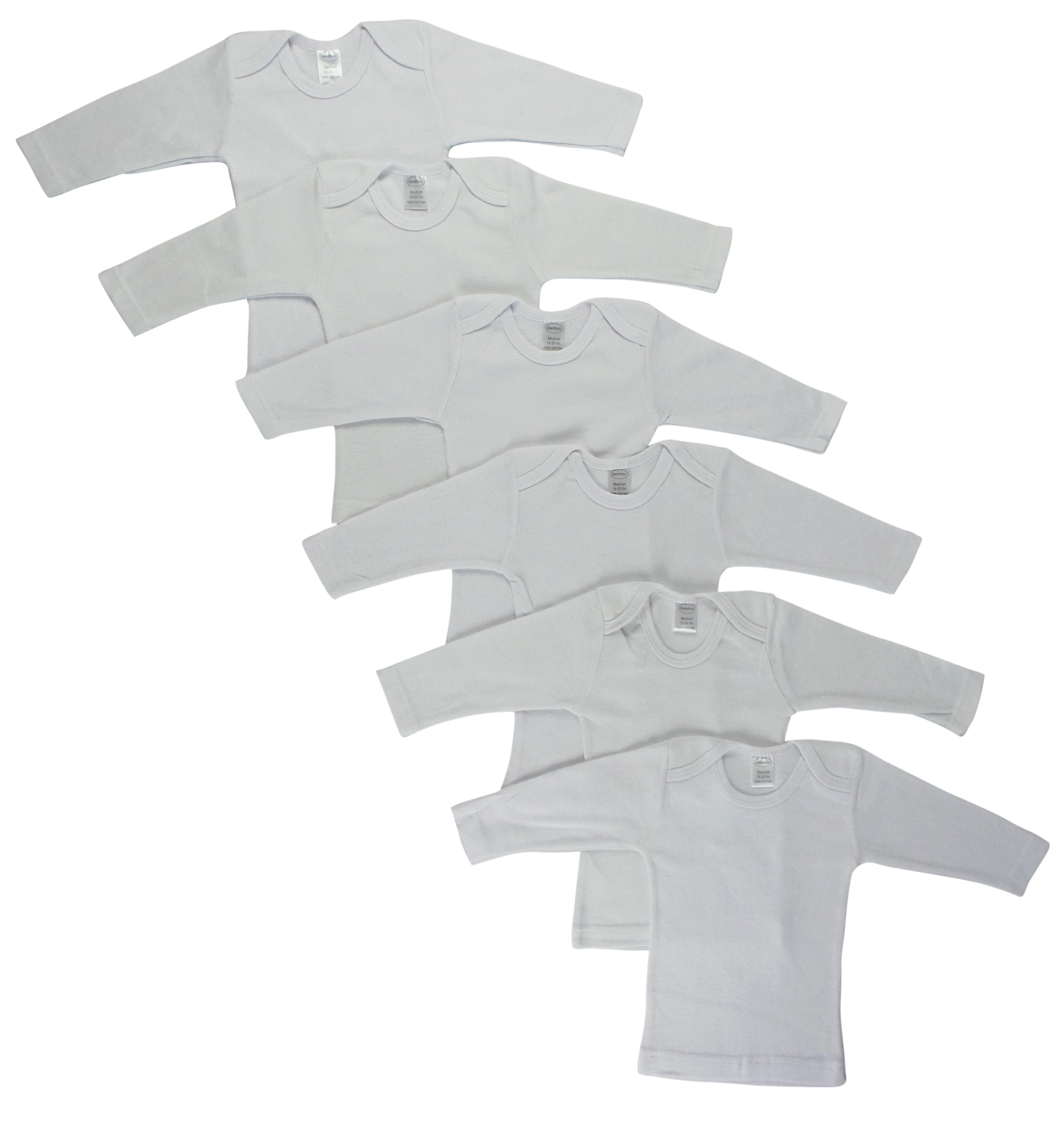 CS-050L-050L Long Sleeve Lap T-shirts, White - Large