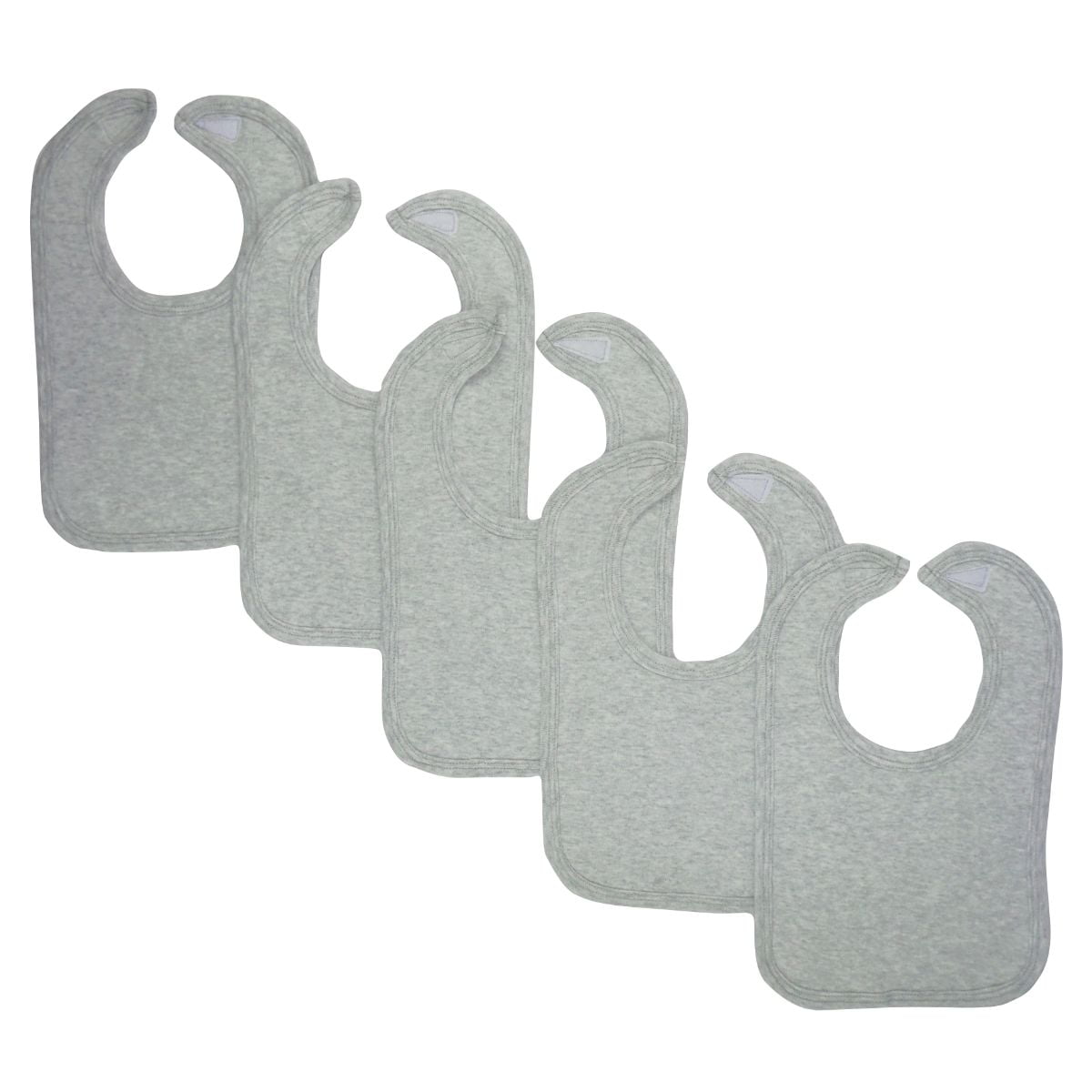 LS-0183 12.75 x 7.5 in. Baby Bibs, Gray