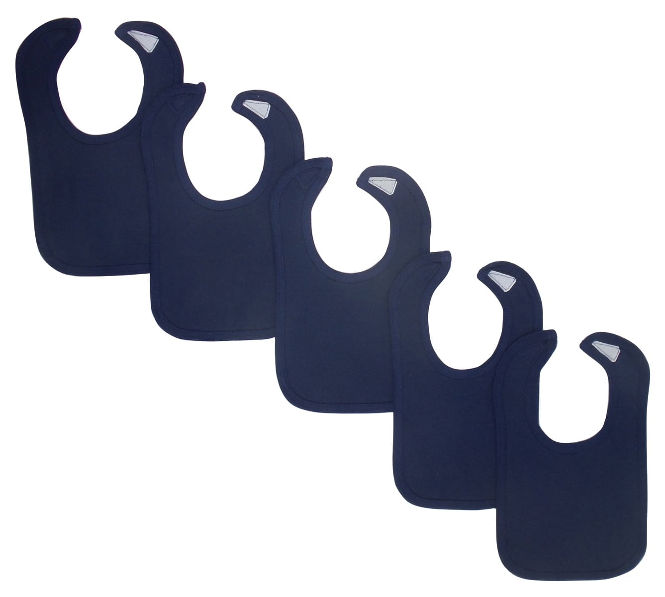 LS-0196 12.75 x 7.5 in. Baby Bibs, Navy