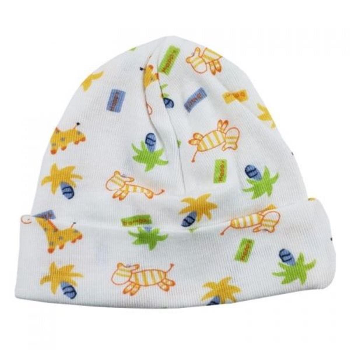 Picture of Bambini 031.PRINTED Printed Baby Cap&#44; Neutral - One Size
