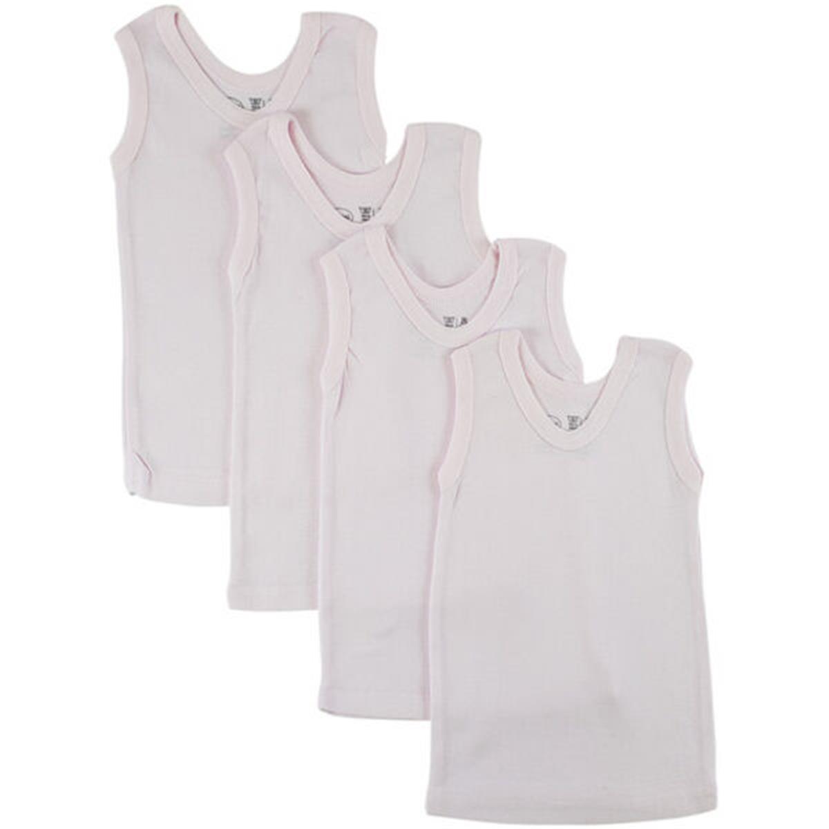 Picture of Bambini 03464L Tank Top Shirts&#44; White - Large - 4 per Pack