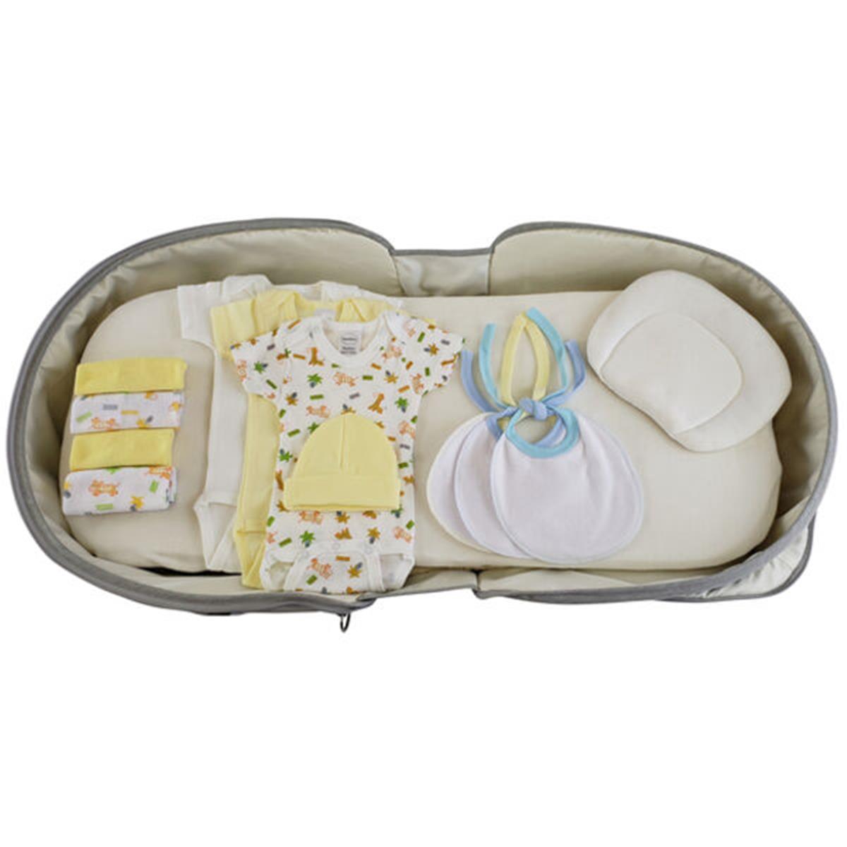 Picture of Bambini 808-Unisex-12-Pieces Unisex Baby Clothing Starter Set with Diaper Bag&#44; Yellow - Newborn - 12 Piece