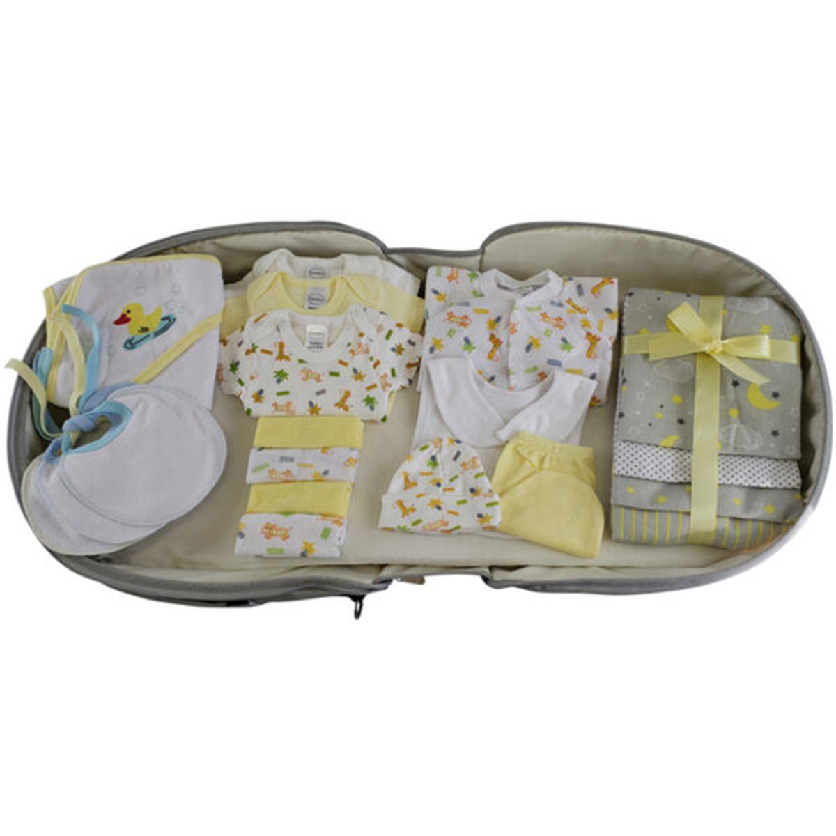 Picture of Bambini 808-Unisex-20-Pieces Unisex Baby Clothing Starter Set with Diaper Bag&#44; Yellow - Mixed Sizes - 20 Piece