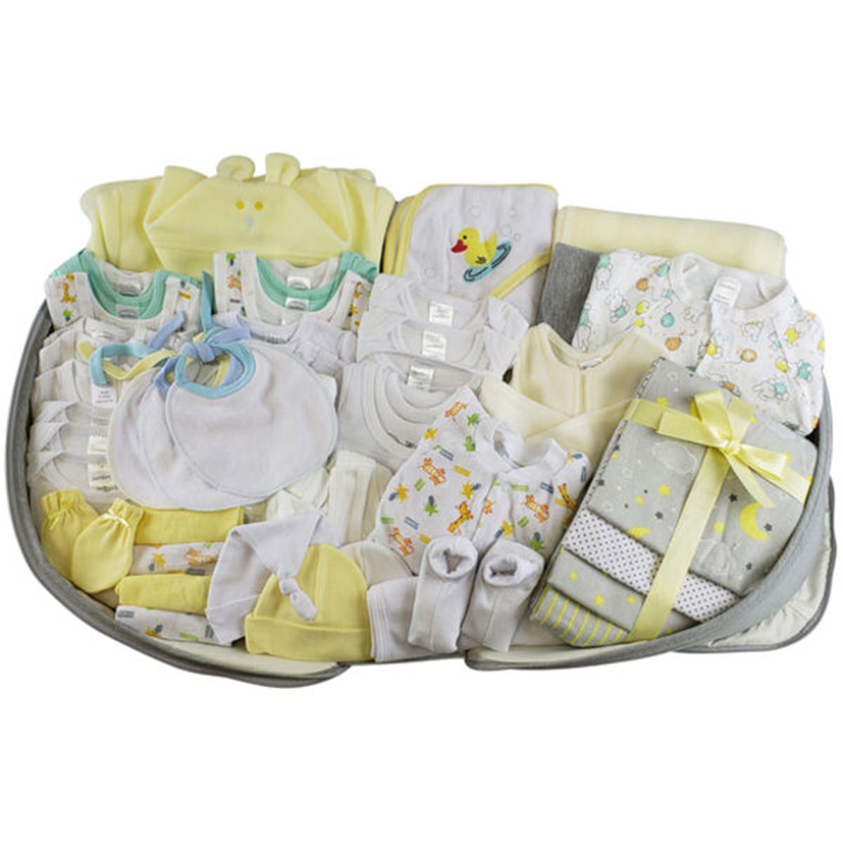 Picture of Bambini 808-Unisex-62-Pieces Unisex Baby Clothing Starter Set with Diaper Bag&#44; Yellow - Mixed Sizes - 62 Piece