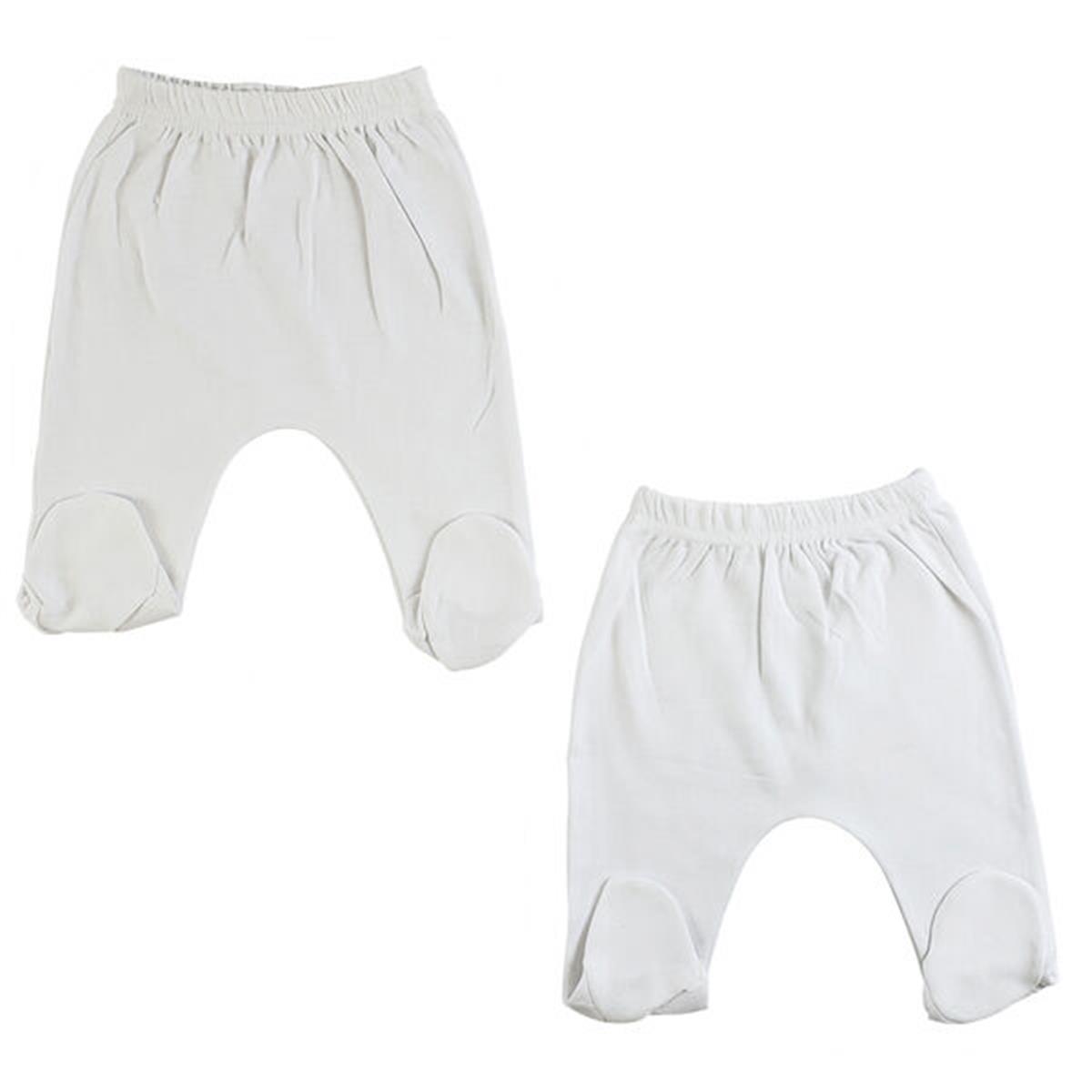 Picture of Bambini CS-0537L Closed Toe Pants&#44; White - Large - Pack of 2