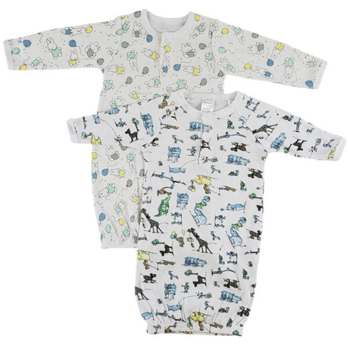 Picture of Bambini CS-0081 Infant Gowns&#44; Print - Newborn - 3 per Pack