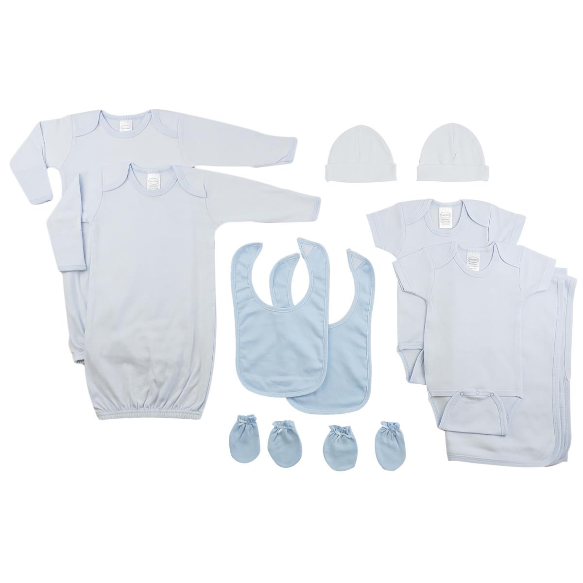 CS-0182 Boys Layette Set, Blue & White - Newborn
