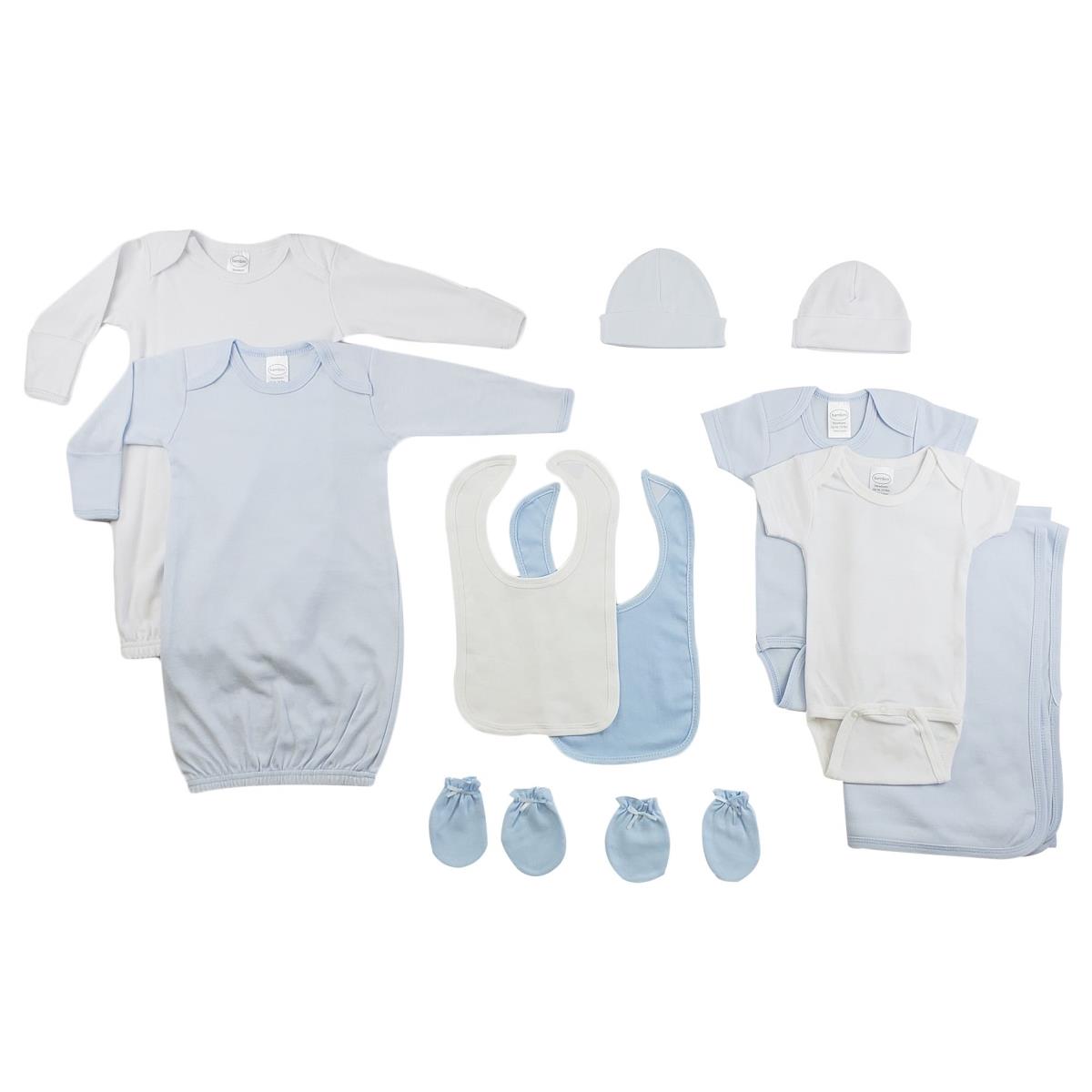 CS-0183 Boys Layette Set, Blue & White - Newborn