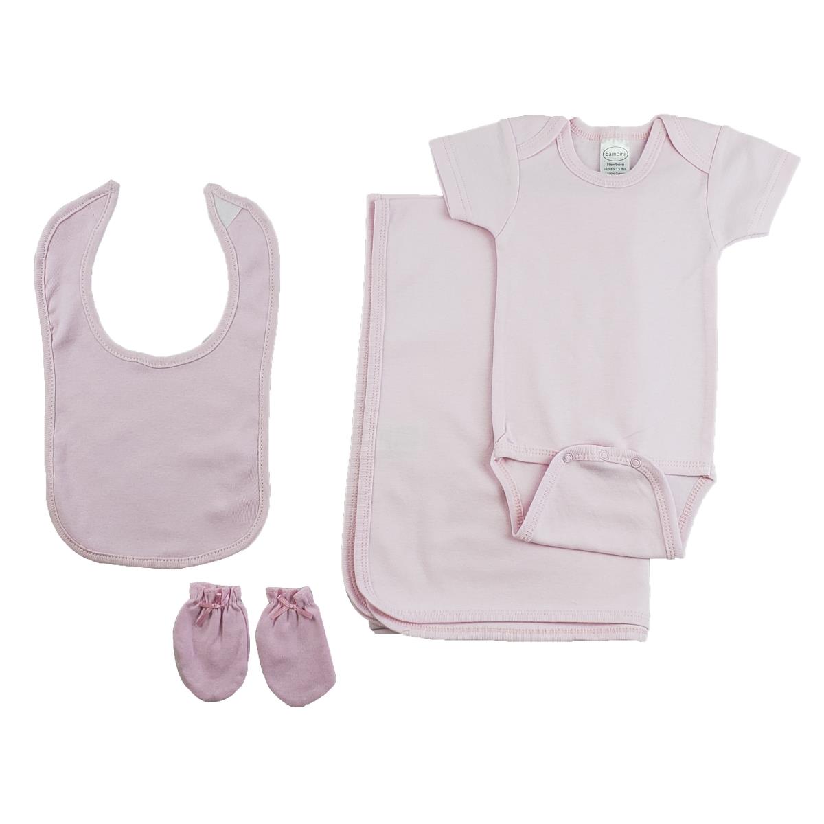 CS-0189 30 x 40 in. Girls Layette Set, Pink & White