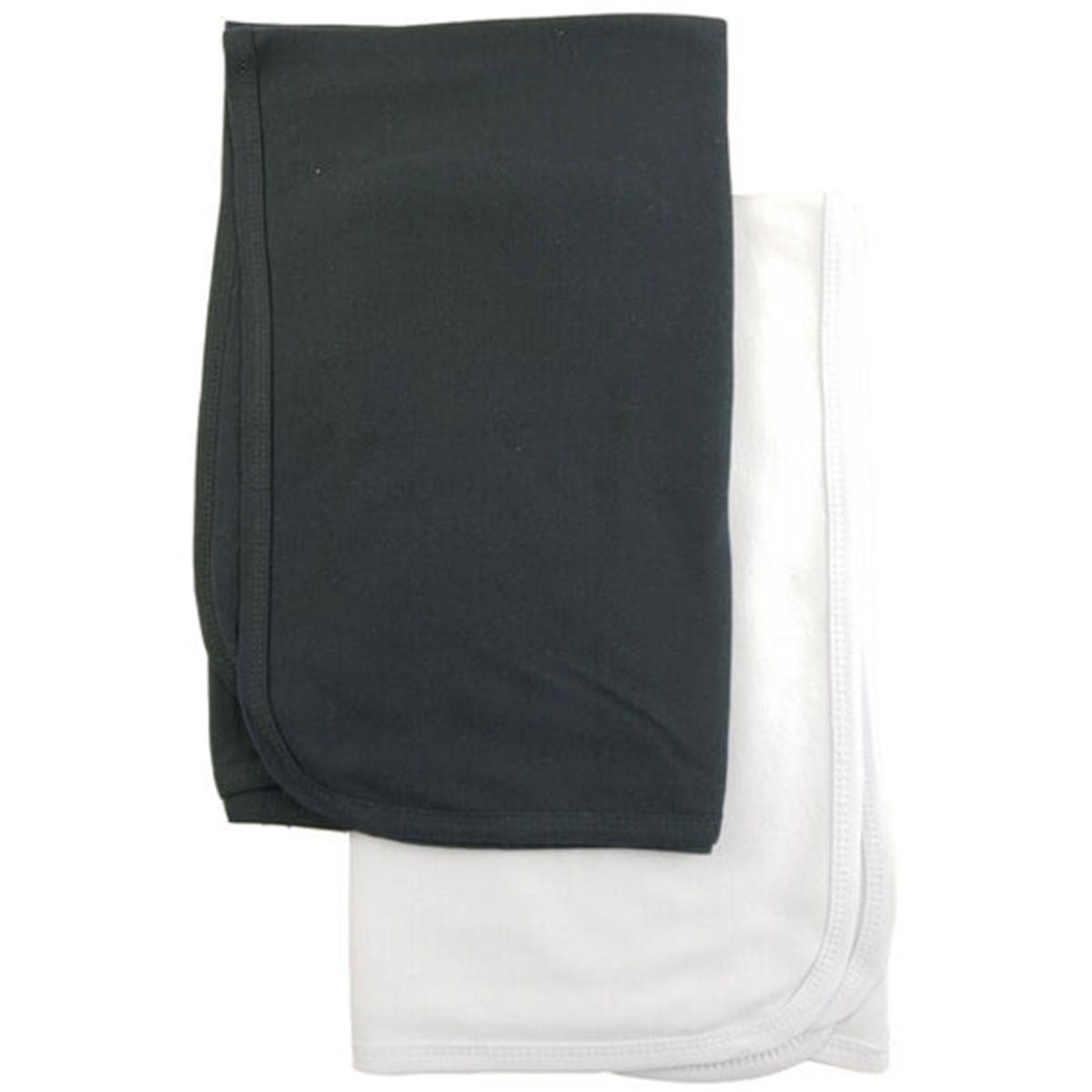 Picture of Bambini CS-0194 30 x 40 in. Receiving Blankets&#44; Black & White - 2 per Pack