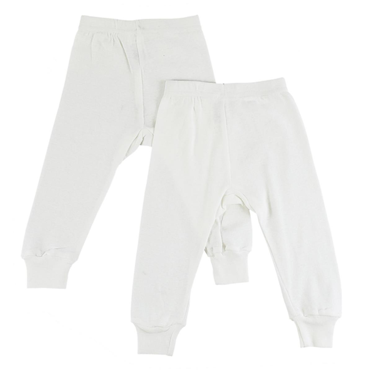Picture of Bambini CS-0535L Long Pants&#44; White - Large - Pack of 2