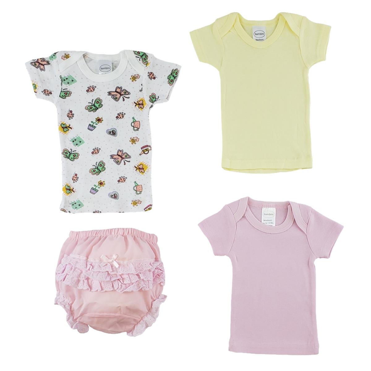Picture of Bambini CS-0231M Girls T-Shirts & Fancy Pants&#44; Pink - Medium