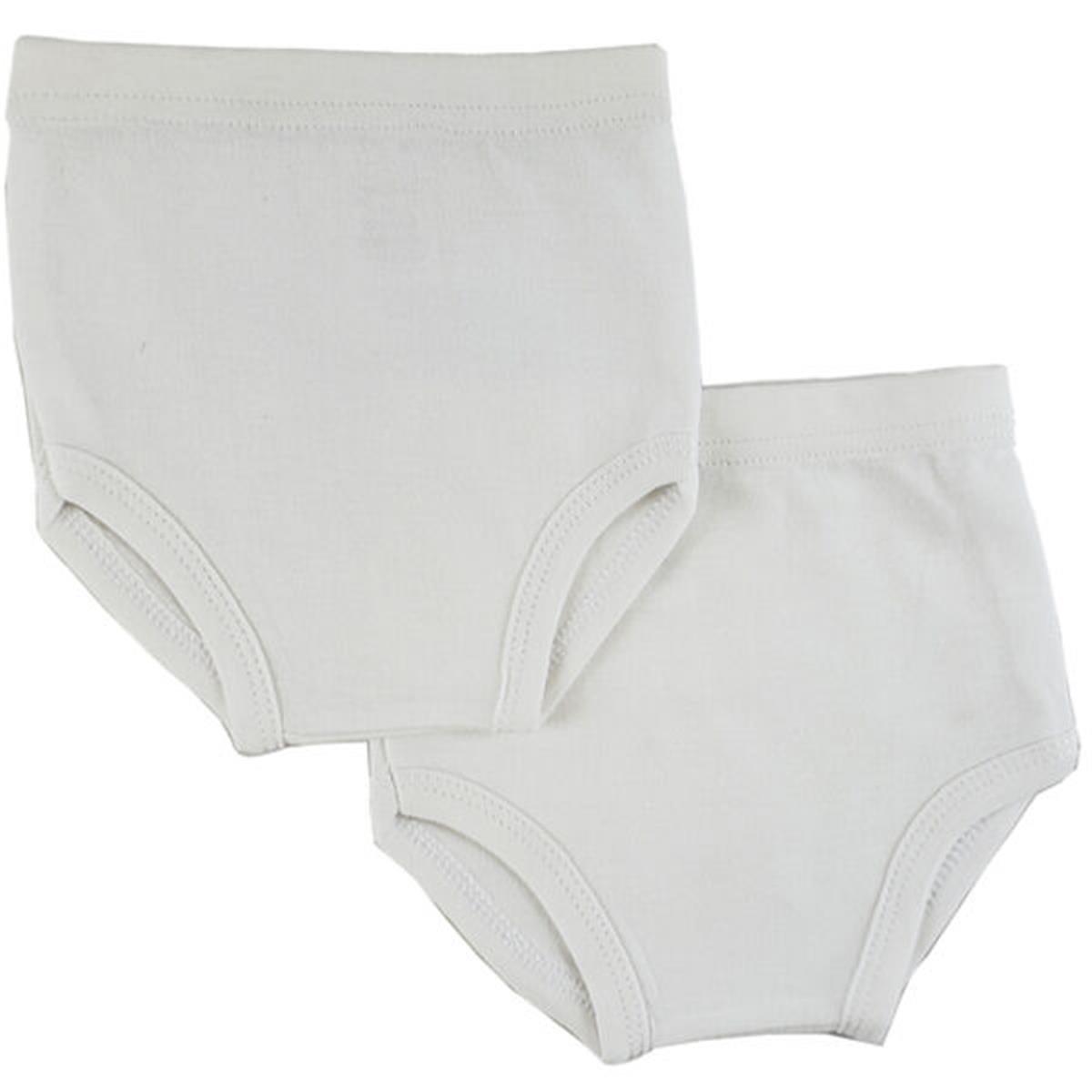 Picture of Bambini CS-0234NB Training Pants&#44; White - Newborn - Pack of 2