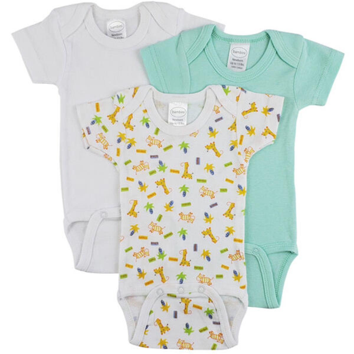CS-0244M Short Sleeve One Piece, White - Medium