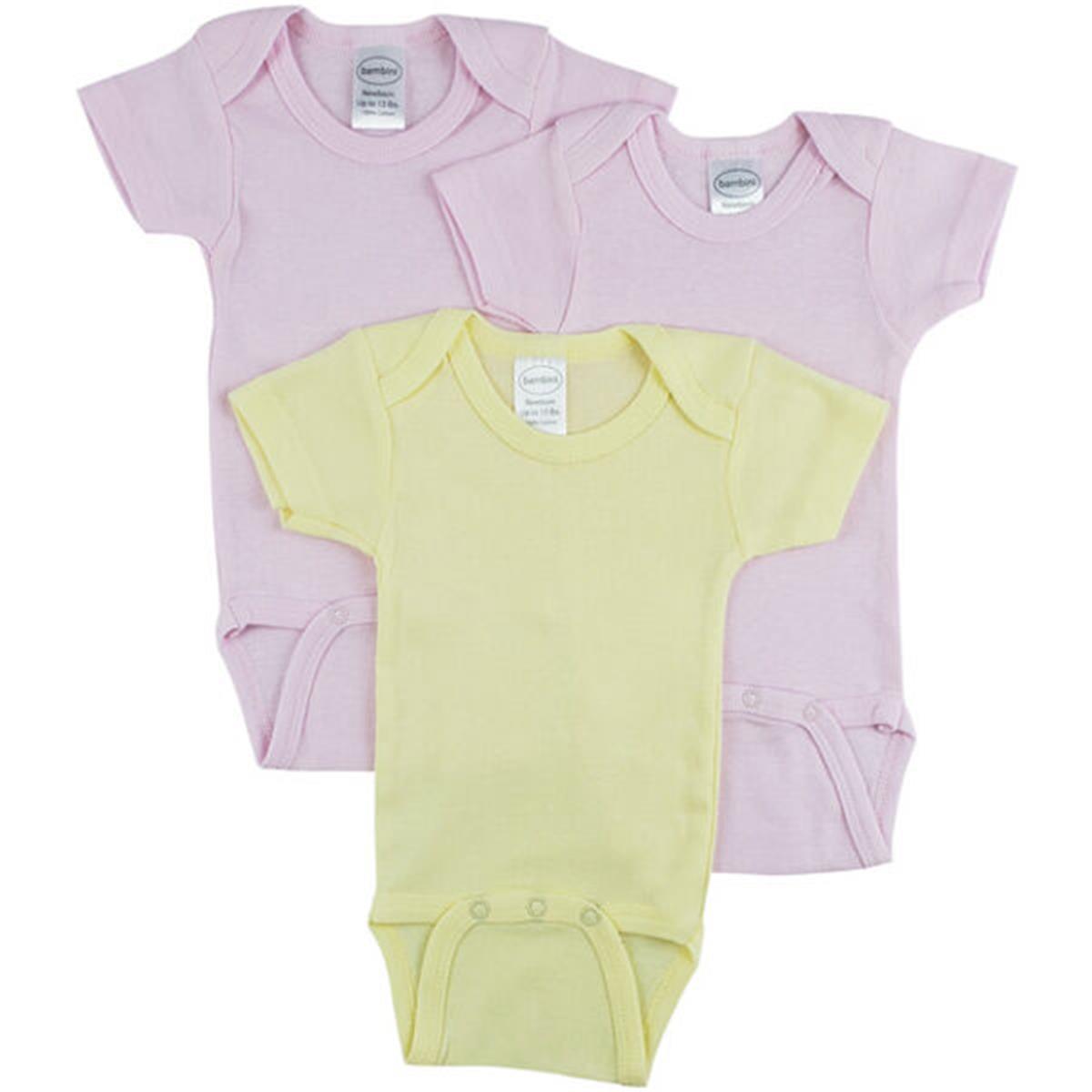 CS-0250NB Short Sleeve One Piece, White - Newborn