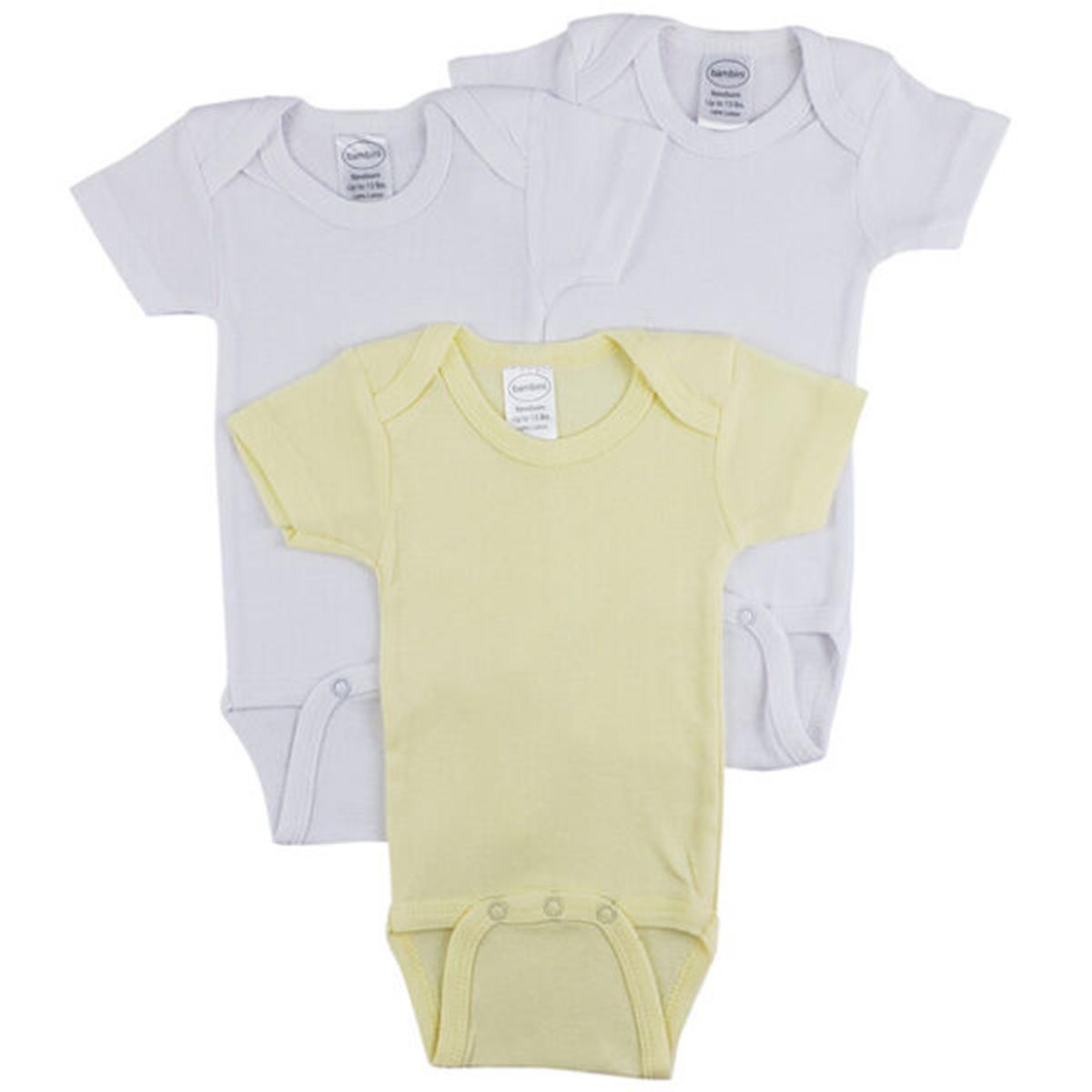 CS-0258L Short Sleeve One Piece, White - Large