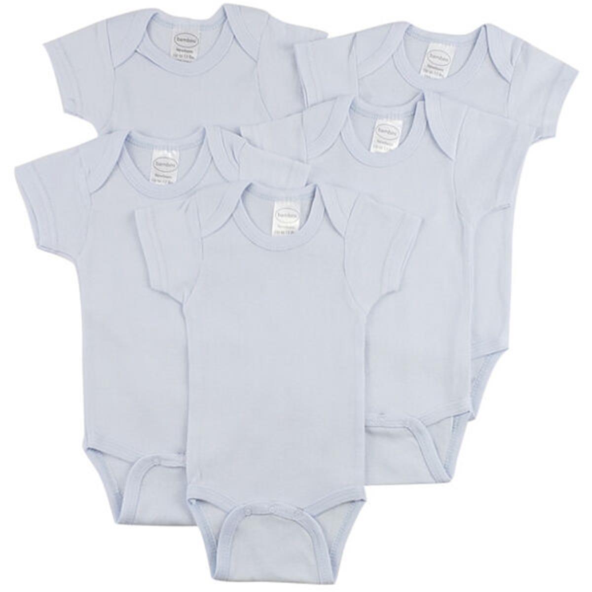 CS-0263L Short Sleeve One Piece, Blue - Large