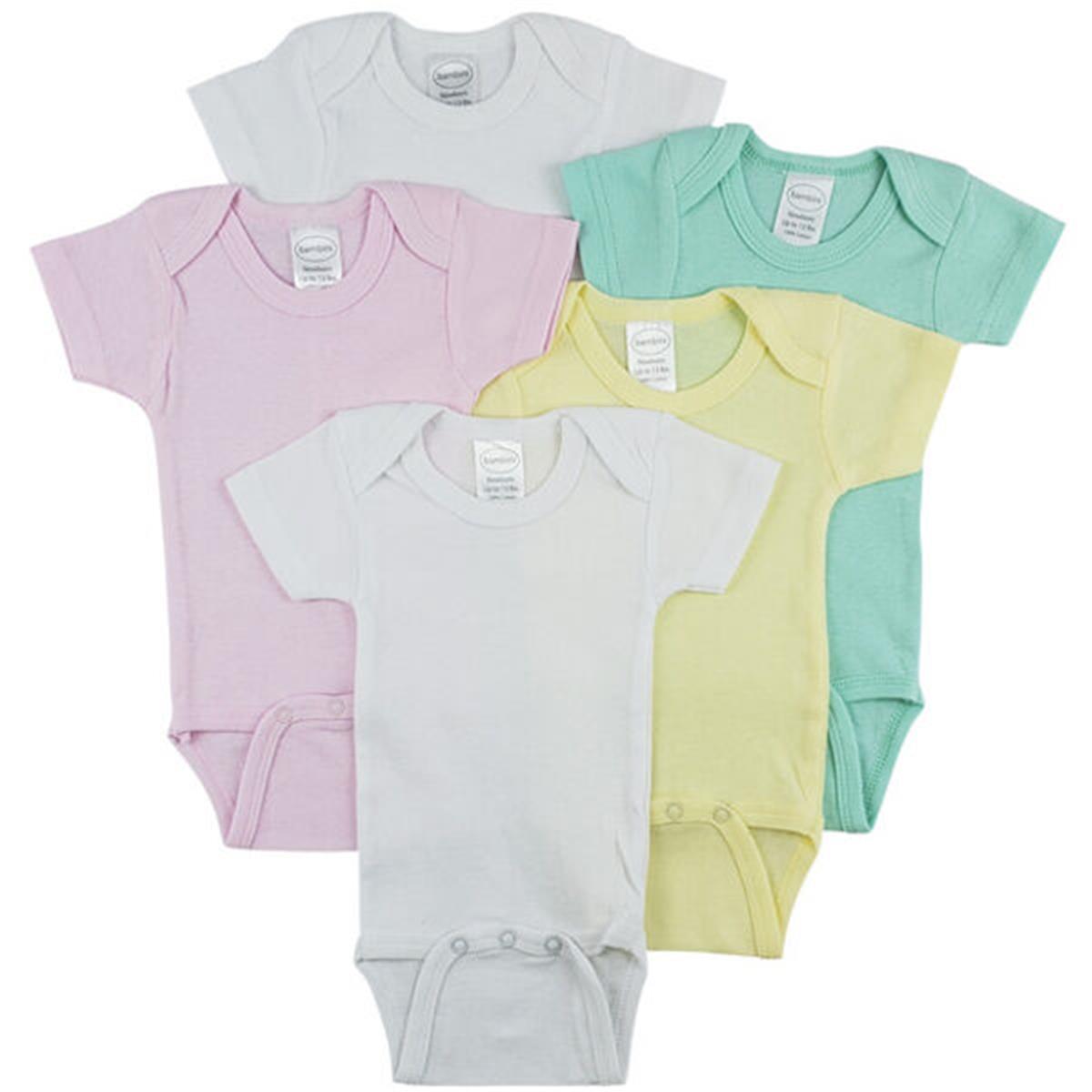 CS-0278M Short Sleeve One Piece - White, Yellow & Pink - Medium