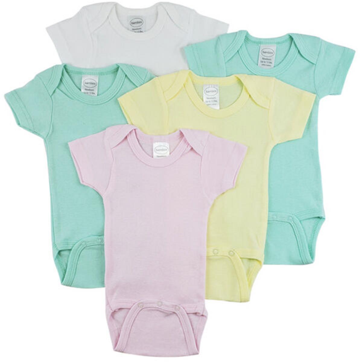 CS-0280M Short Sleeve One Piece - White, Yellow & Pink - Medium