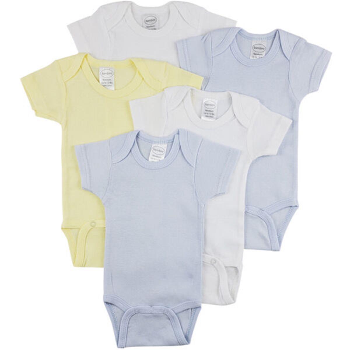CS-0283L Short Sleeve One Piece - White, Yellow & Blue - Large