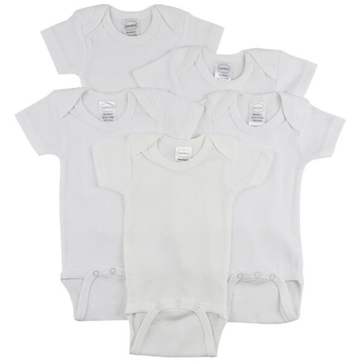 CS-0287M Short Sleeve One Piece, White - Medium