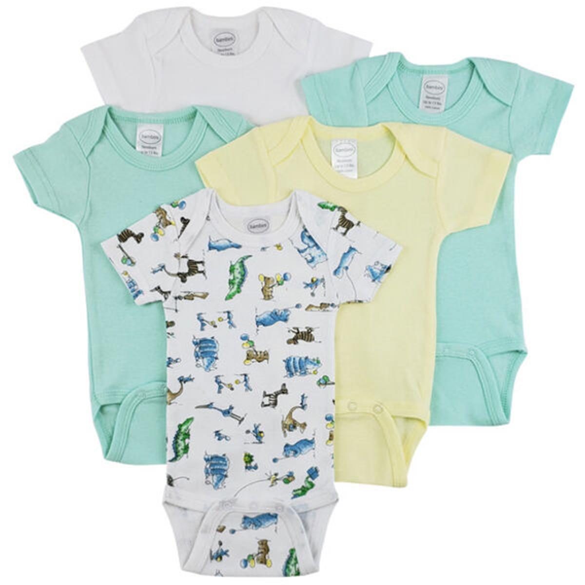 CS-0289S Short Sleeve One Piece - White, Yellow & Blue - Small