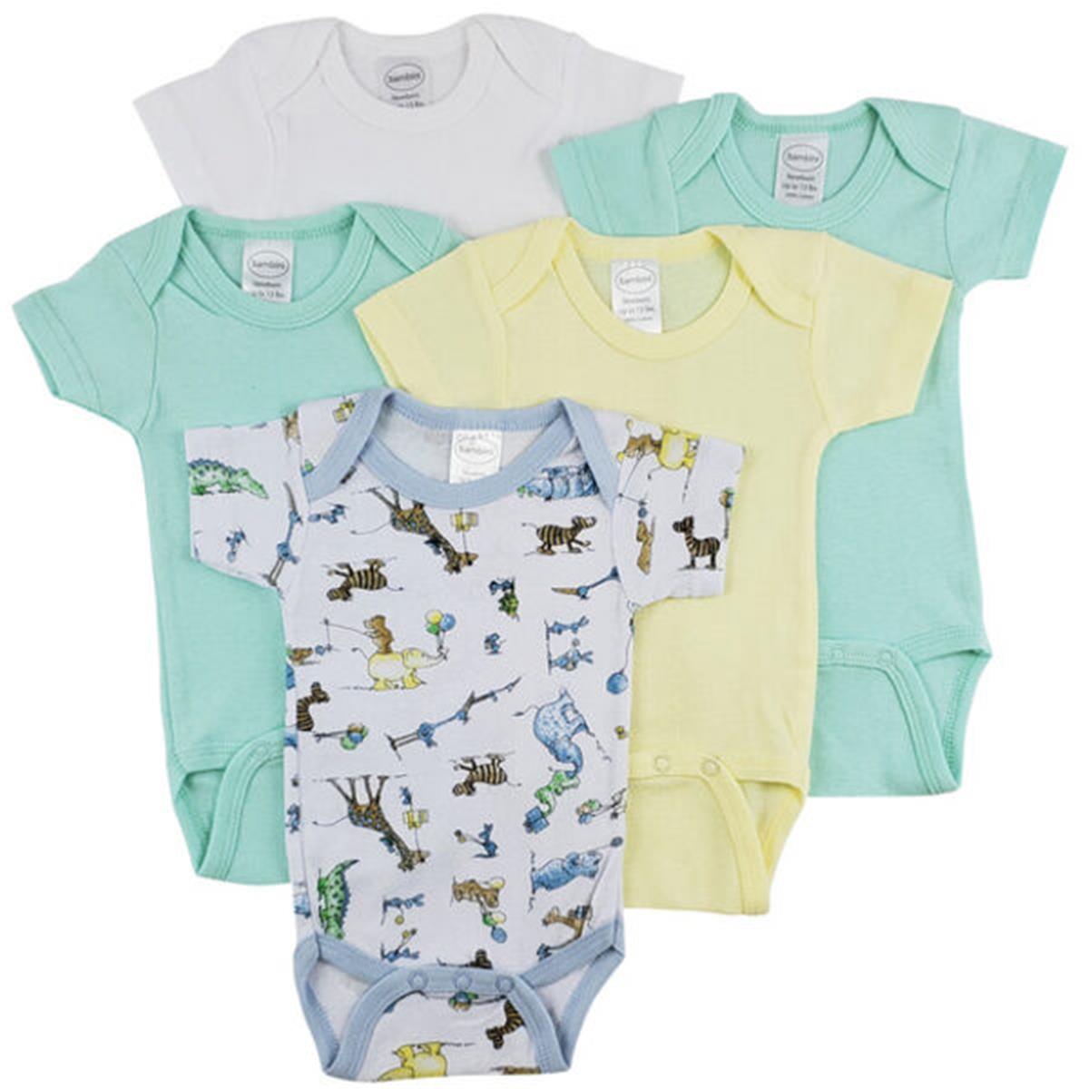 CS-0290S Short Sleeve One Piece - White, Yellow & Blue - Small