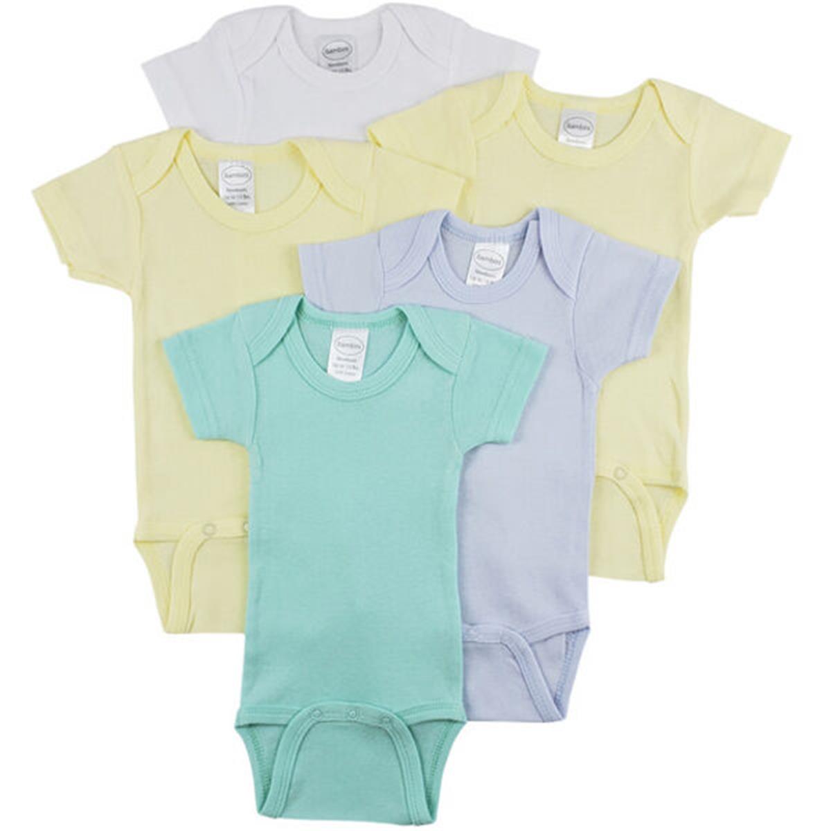 CS-0300L Short Sleeve One Piece, White & Yellow - Large