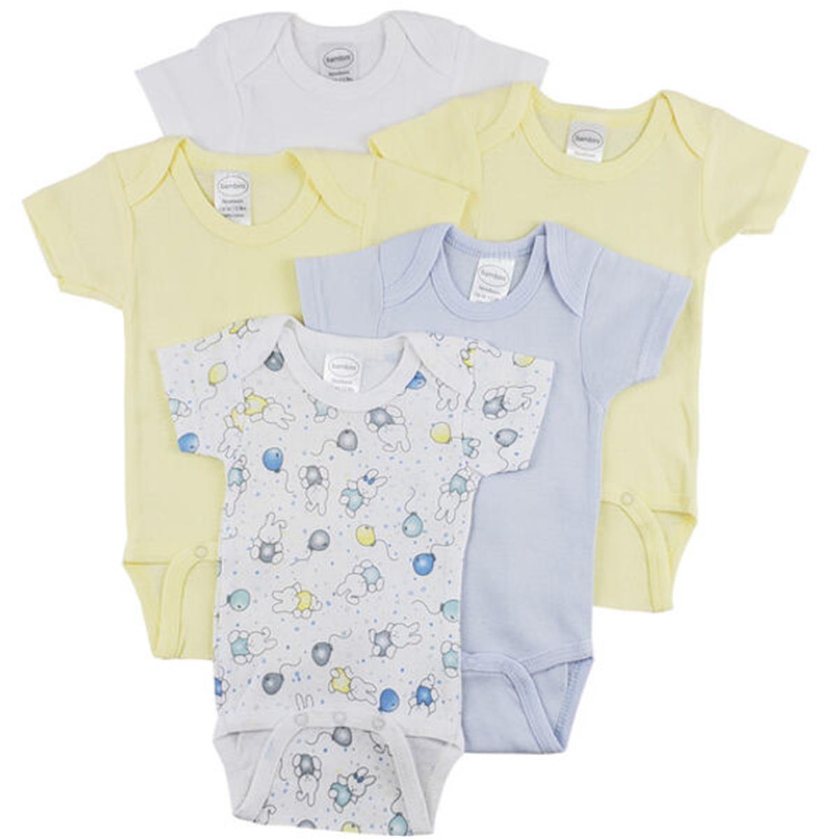CS-0302S Short Sleeve One Piece, White & Yellow - Small