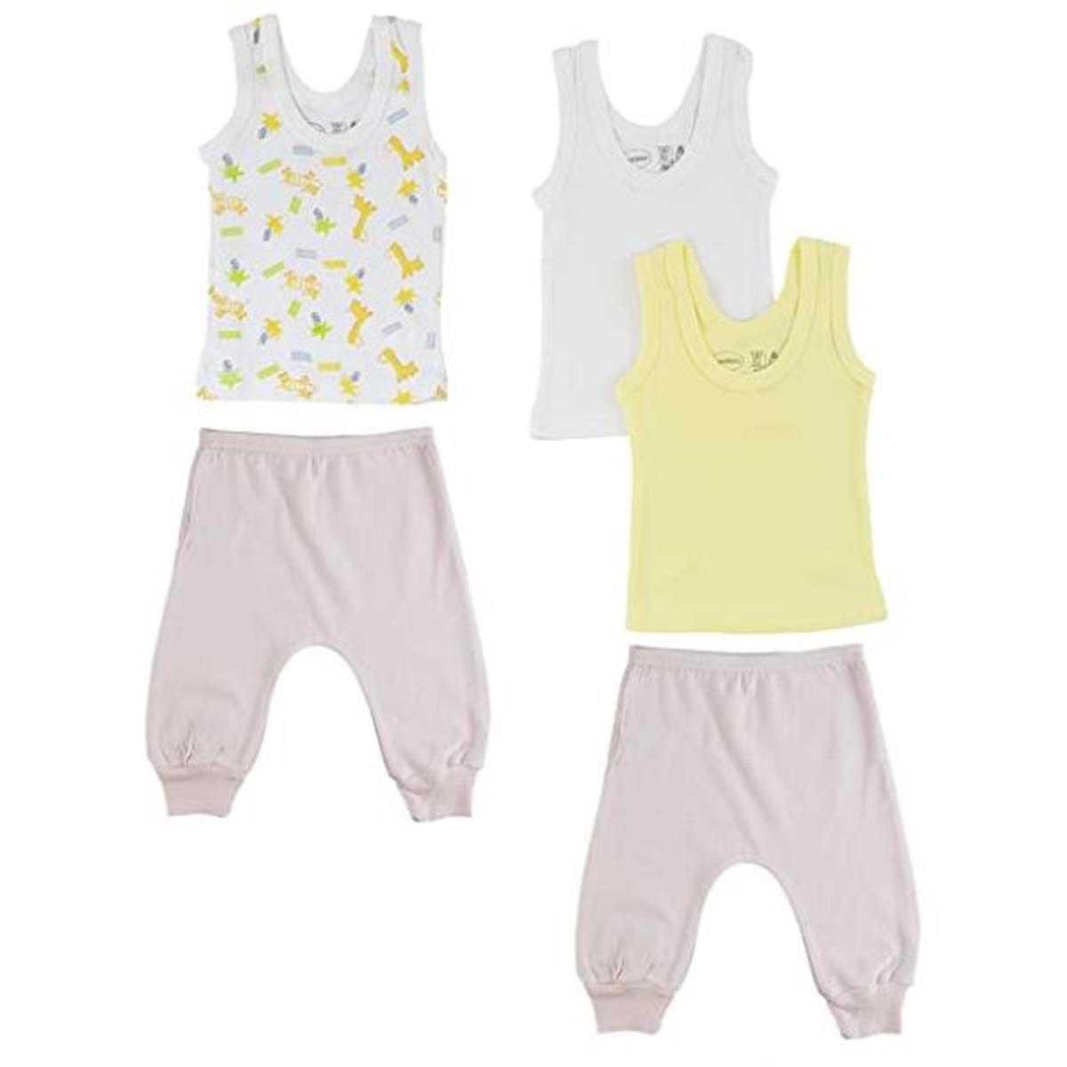 CS-0506M Girls Tank Top, Pink & Pink - Medium - 5 per Pack
