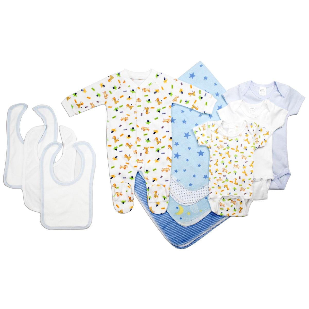 Picture of Bambini LS-0022 Baby Boy Layette Baby Shower Gift Set&#44; White & Blue - Newborn
