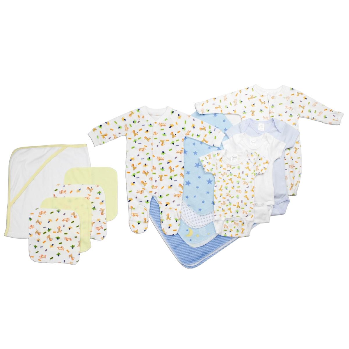 Picture of Bambini LS-0025 Baby Boy Layette Baby Shower Gift Set&#44; White & Blue - Newborn
