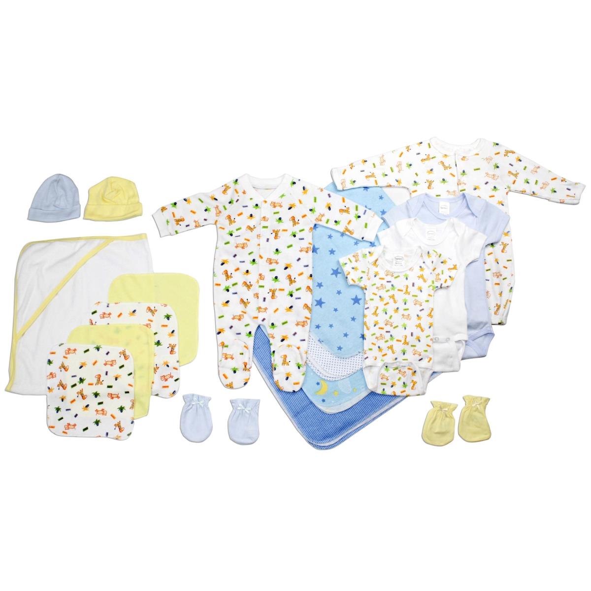 Picture of Bambini LS-0026 Baby Boy Layette Baby Shower Gift Set&#44; White & Blue - Newborn