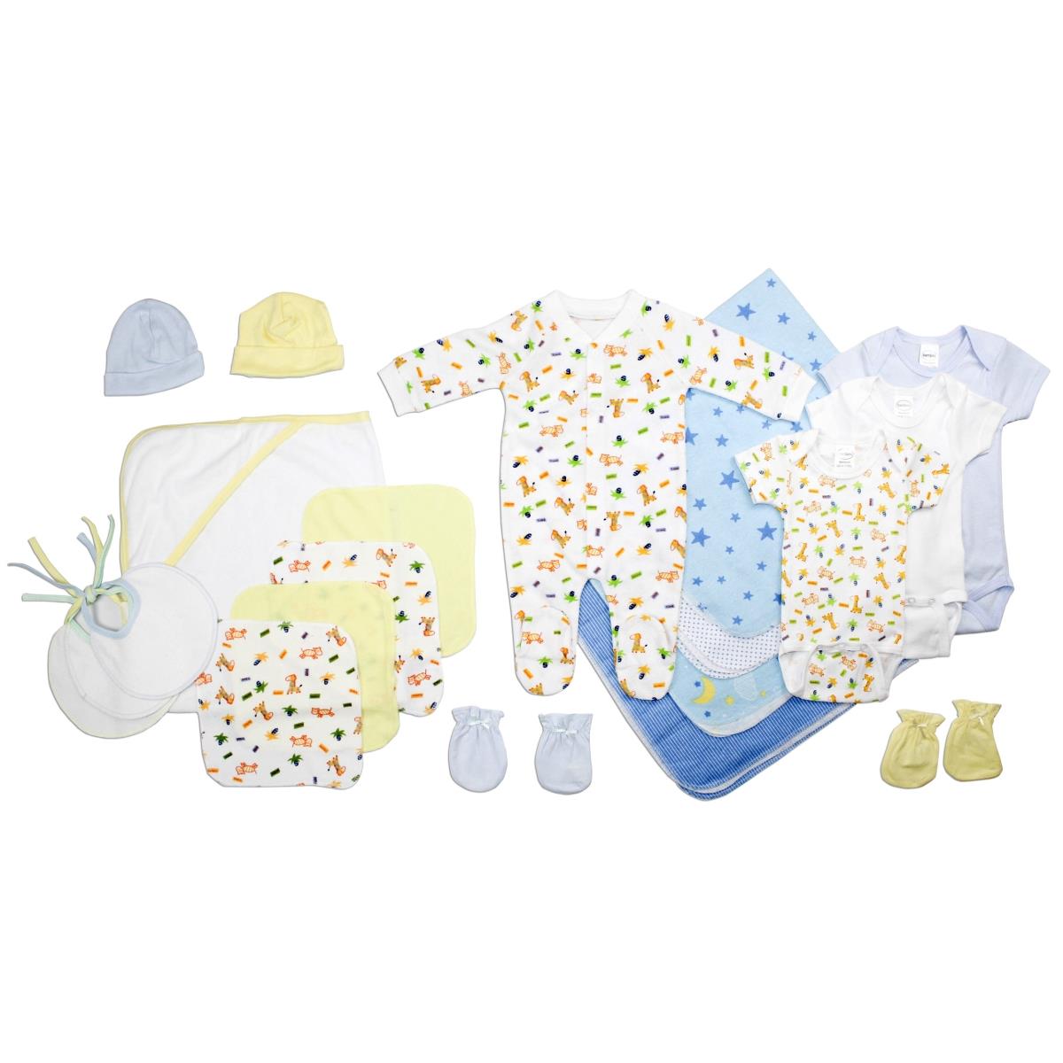 Picture of Bambini LS-0027 Baby Boy Layette Baby Shower Gift Set&#44; White & Blue - Newborn