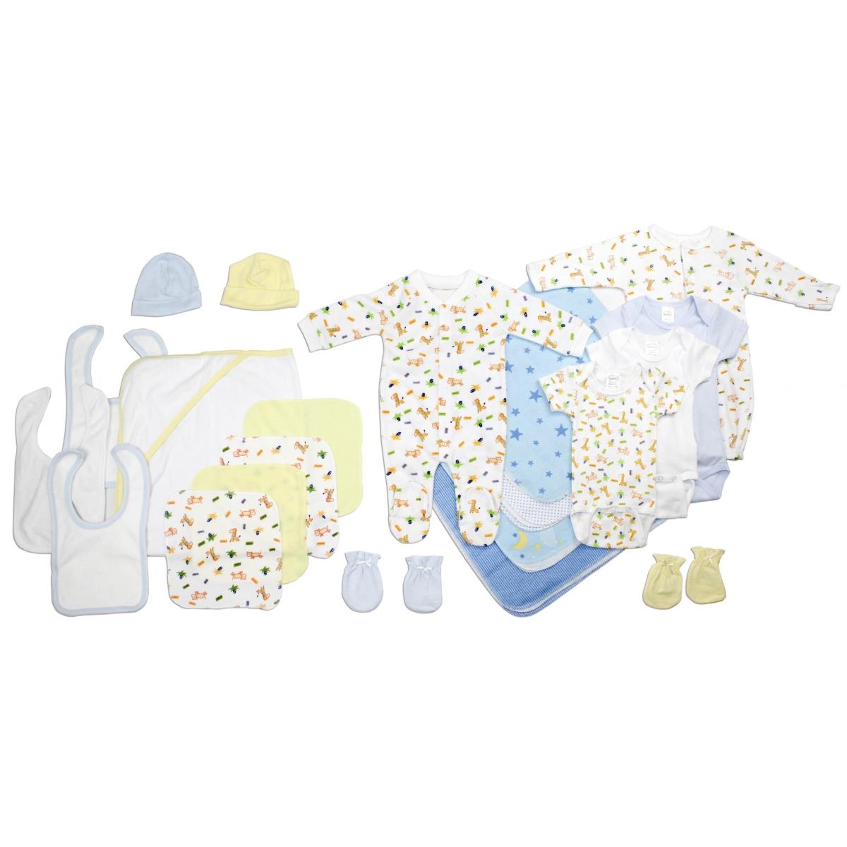 Picture of Bambini LS-0028 Baby Boy Layette Baby Shower Gift Set&#44; White & Blue - Newborn