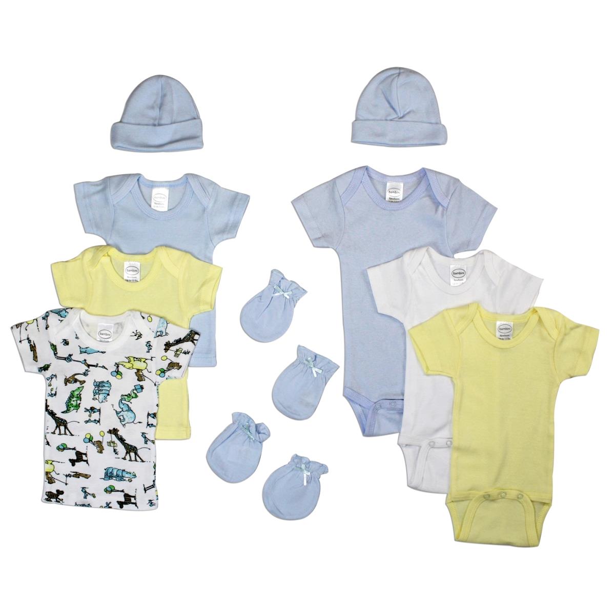 Picture of Bambini LS-0044 Baby Boy Layette Baby Shower Gift Set&#44; White & Blue - Newborn
