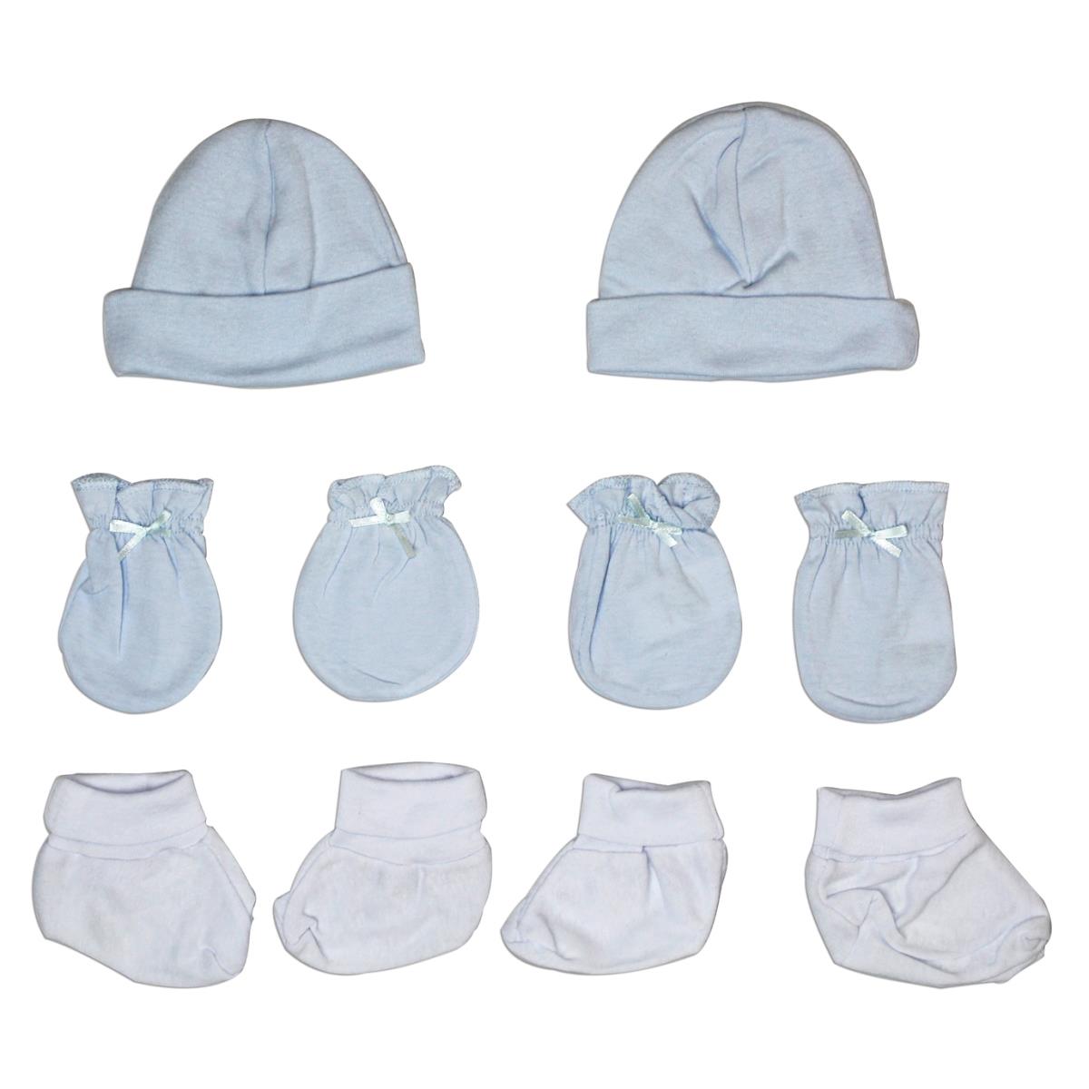 LS-0047 Boys Layette Set, White & Blue - Newborn