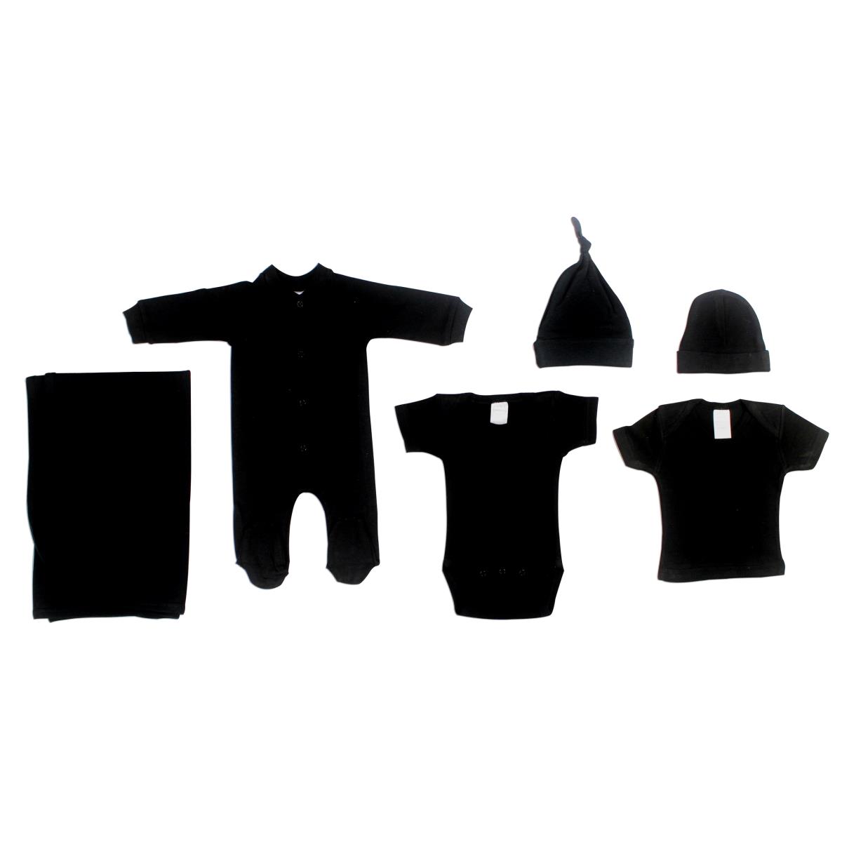 LS-0071NB Layette Set, Black - Newborn