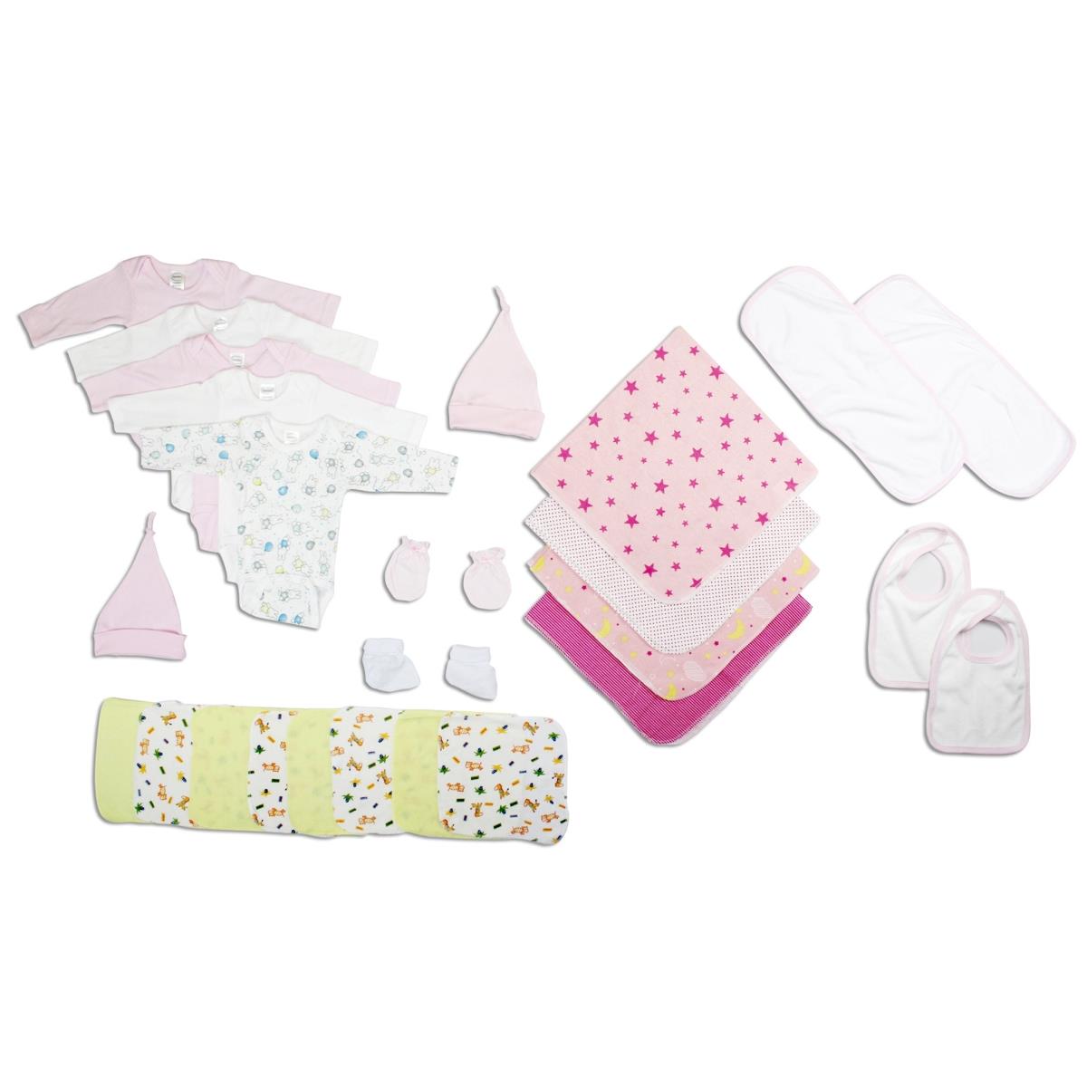 Picture of Bambini LS-0073 Baby Girls Layette Baby Shower Gift Set&#44; White & Yellow - Newborn