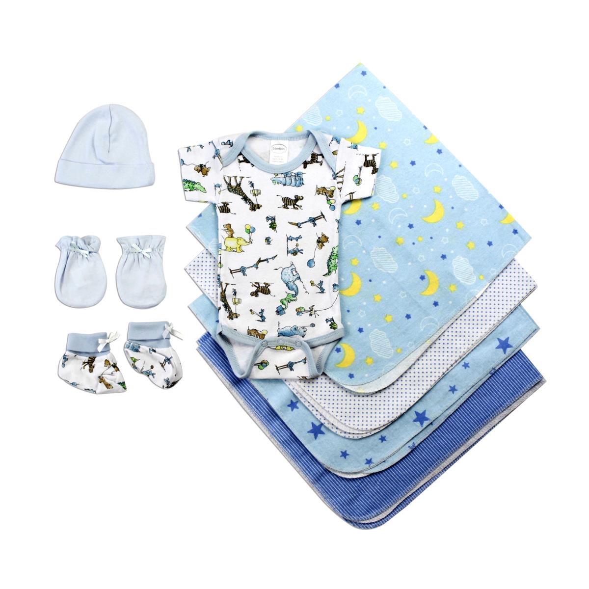 Picture of Bambini LS-0076 Baby Girl Layette Baby Shower Gift Set&#44; White & Blue - Newborn