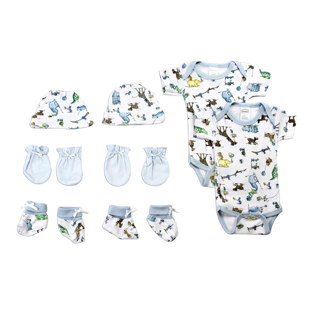 Picture of Bambini LS-0077 Baby Girl Layette Baby Shower Gift Set&#44; White & Blue - Newborn
