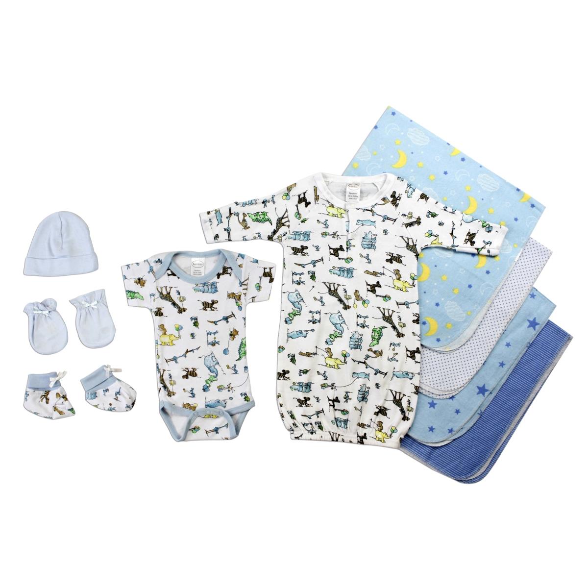 Picture of Bambini LS-0081 Baby Girl Layette Baby Shower Gift Set&#44; White & Blue - Newborn